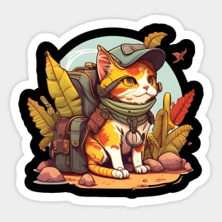 The Travelling Cats - Cat Travel Lover Sticker